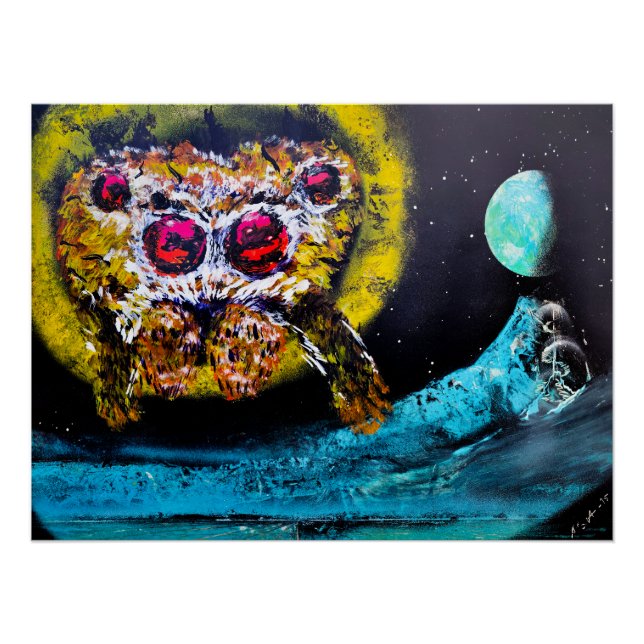 Póster Araña Espacial (Anverso)