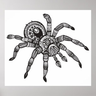 Póster Araña inspirada 2
