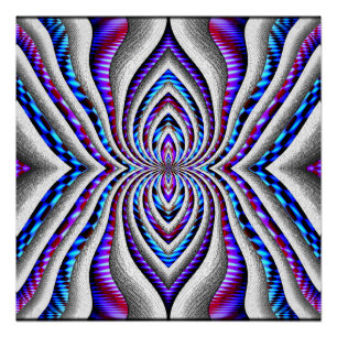 Póster Araña psicodélica...