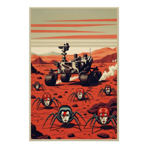 Póster Arañas Divertidas de Marte