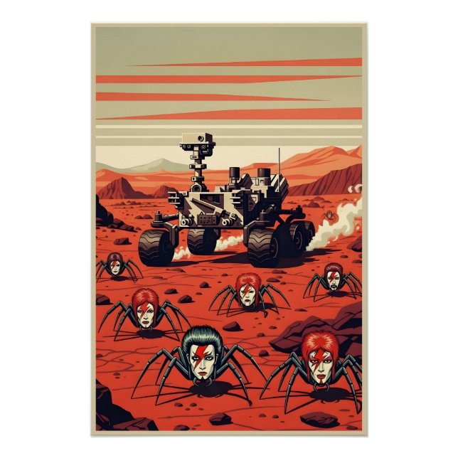 Póster Arañas Divertidas de Marte (Anverso)