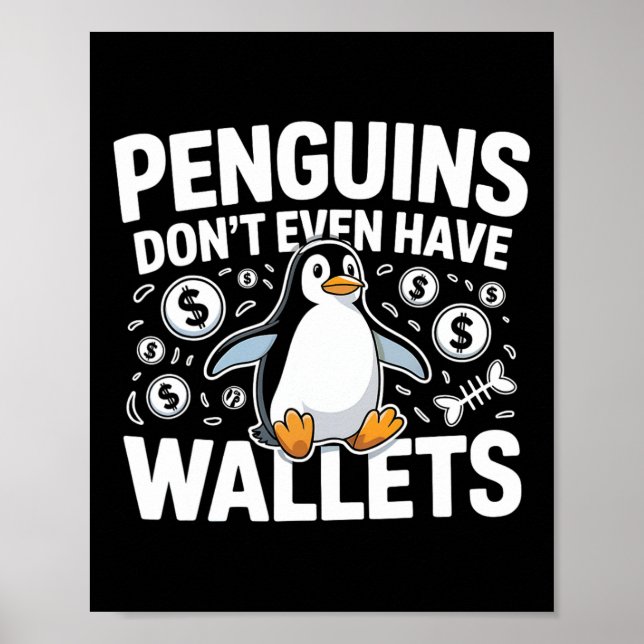Póster Aranceles Sobre Los Pingüinos Escuchan A La Isla D (Frente)