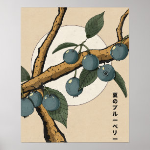 Póster Arándanos japoneses