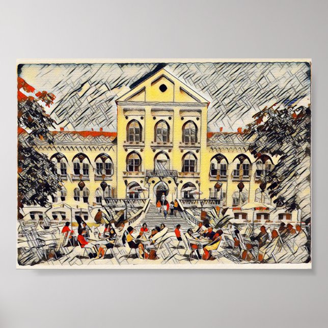 Póster Arandjelovac, Serbia, cosecha retro (Frente)