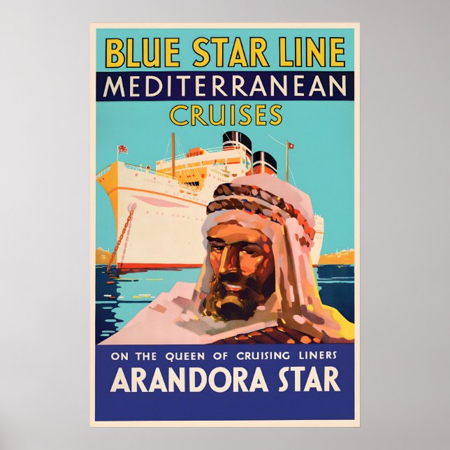 Póster Arandora Star Cruise Ship Poster Vintage (Frente)