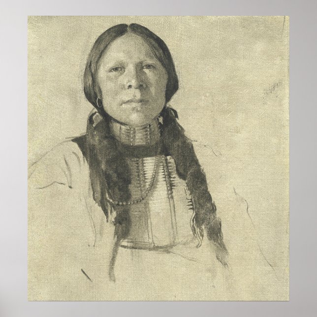 Póster Arapahoe Boy - Poster Bella Artes de Forest Bush (Frente)