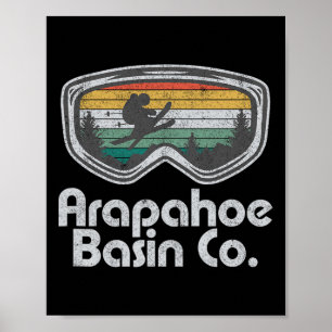 Póster Arapahoe Sin Colorado Ski Mountain Esquí Retro Sk