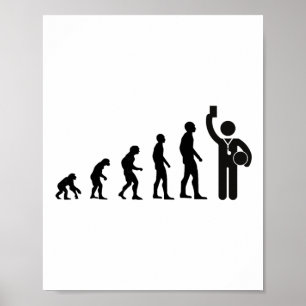 Póster Árbitro de Evolución Fútbol Para Hombres Regalo Id