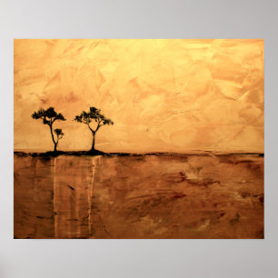 Póster Árbol 16 x 20 del acacia del caminante de Ben