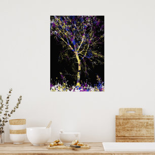 Póster Árbol abstracto moderno