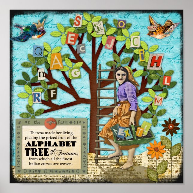 Póster Árbol alfabético de Fortuna (Frente)