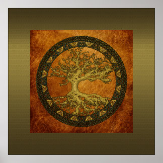 Póster Árbol antiguo de la vida