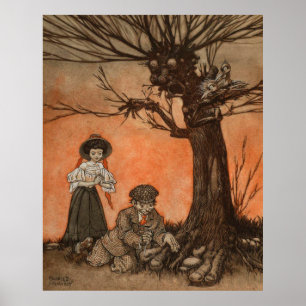Póster Árbol antropomórfico de Charles Folkard