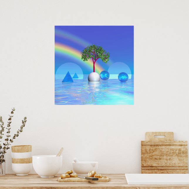 Póster Árbol arcoiris (Cocina)
