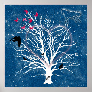 Póster Árbol atrapasueños