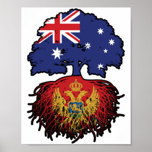 Póster Árbol australiano montenegrino de Australia