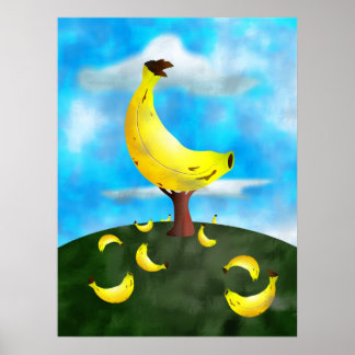 Póster Árbol bananero