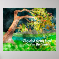 Árbol barrido de viento