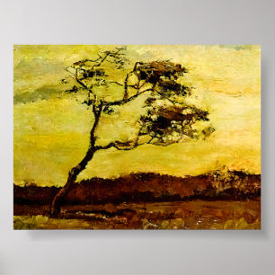 Póster Árbol Bebido De Viento, Un   Paisaje europeo vinta