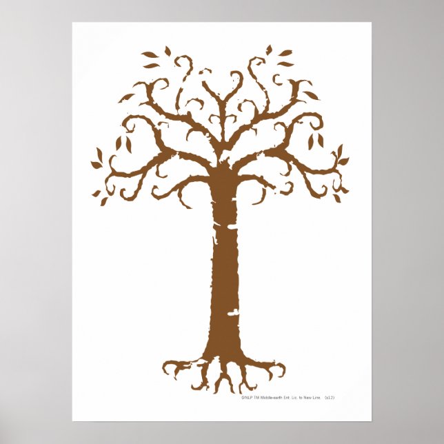 Póster Árbol blanco de Gondor (Frente)