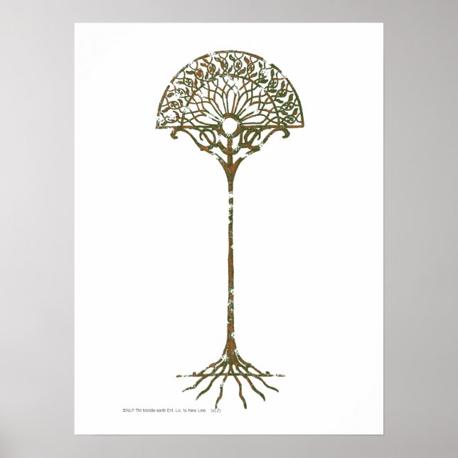 Póster Árbol blanco de Númenor (Frente)