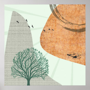 Póster Árbol Boho