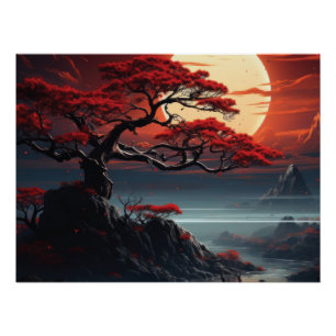 Póster Árbol Bonsai