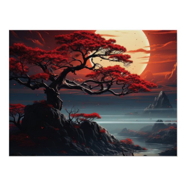 Póster Árbol Bonsai (Anverso)