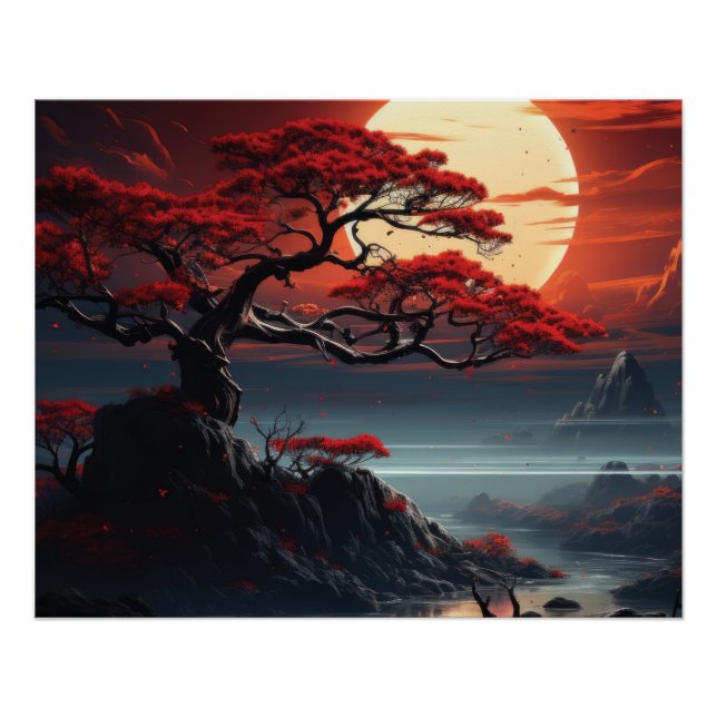 Póster Árbol Bonsai (Anverso)