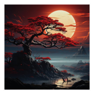 Póster Árbol Bonsai