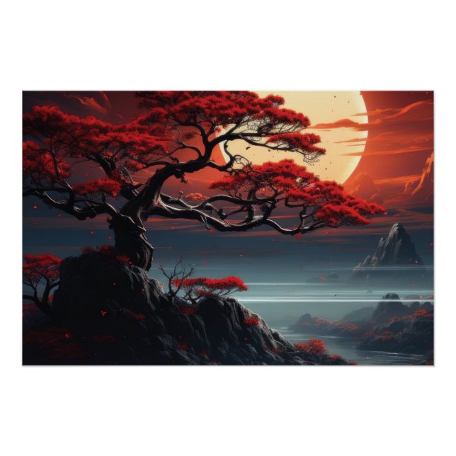Póster Árbol Bonsai (Anverso)