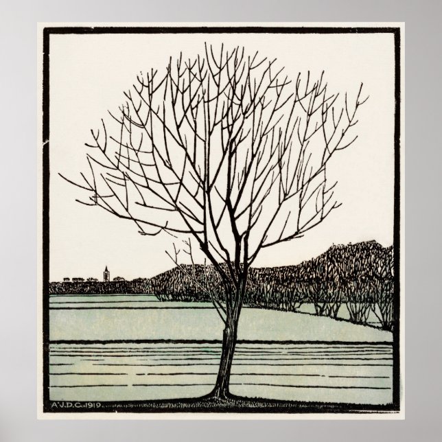 Póster Árbol calvo (Frente)