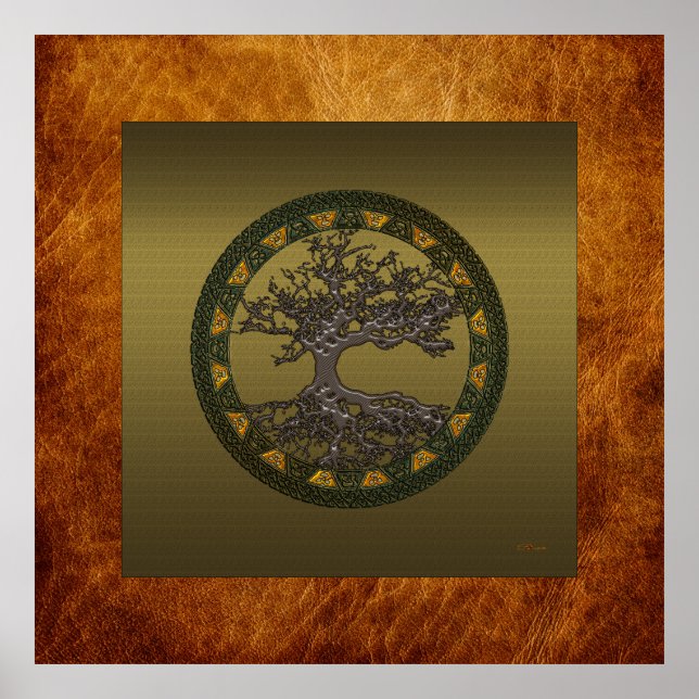 Póster Árbol celta de la vida (Frente)
