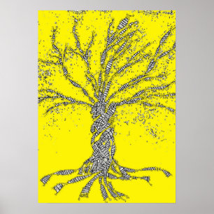 Póster ÁRBOL DE ADN o árbol de la vida