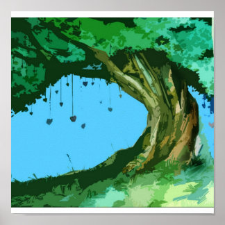 Póster Árbol de amor
