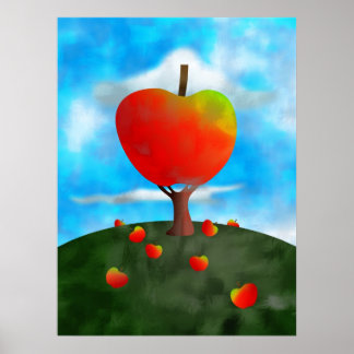 Póster Árbol de Apple