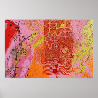 Póster "Árbol de arándano azul"