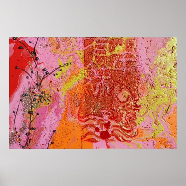 Póster "Árbol de arándano azul" (Frente)