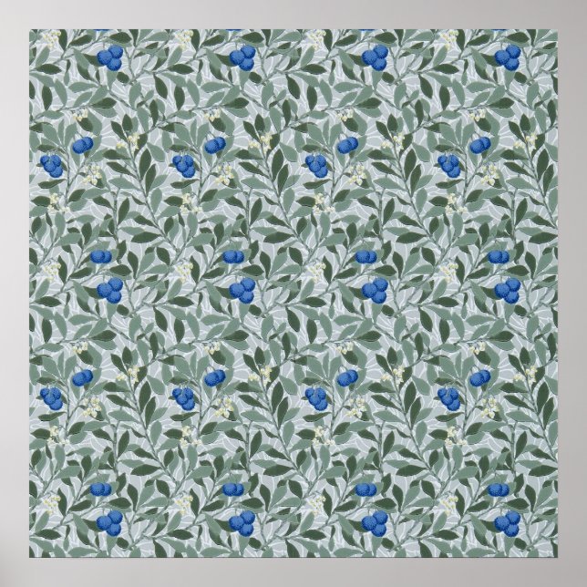 Póster Árbol de arándano, William Morris (Frente)