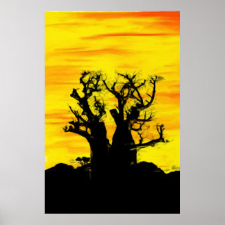 Póster Árbol de balancín en archivo de aceites