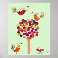 Árbol de botones naranja