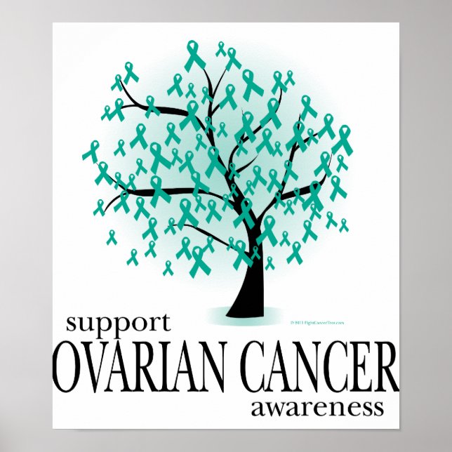 Póster Árbol de cáncer de ovario (Frente)