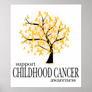Póster Árbol de cáncer infantil