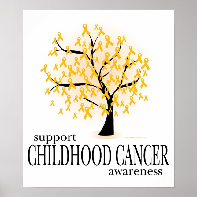 Póster Árbol de cáncer infantil (Frente)