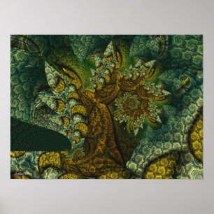 Póster árbol de castaño