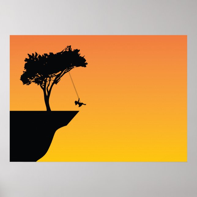 Póster Árbol de columpio (Frente)