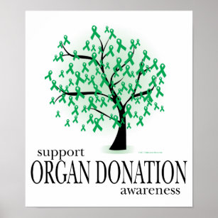 Póster Árbol de donación de órganos