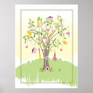 Póster Árbol de ducha de novia   POSTER