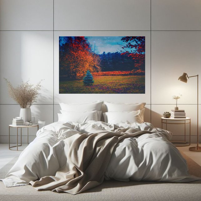 Póster Árbol de flores del bosque de otoño (Subido por el creador)