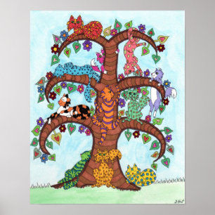 Póster Árbol de gato 3